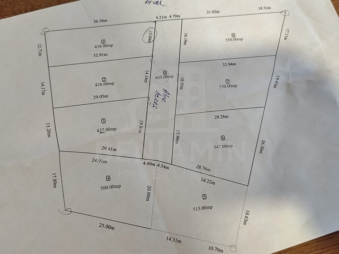 Teren de vanzare in Popoveni loturi de 550mp deschidere mare - Poză 4