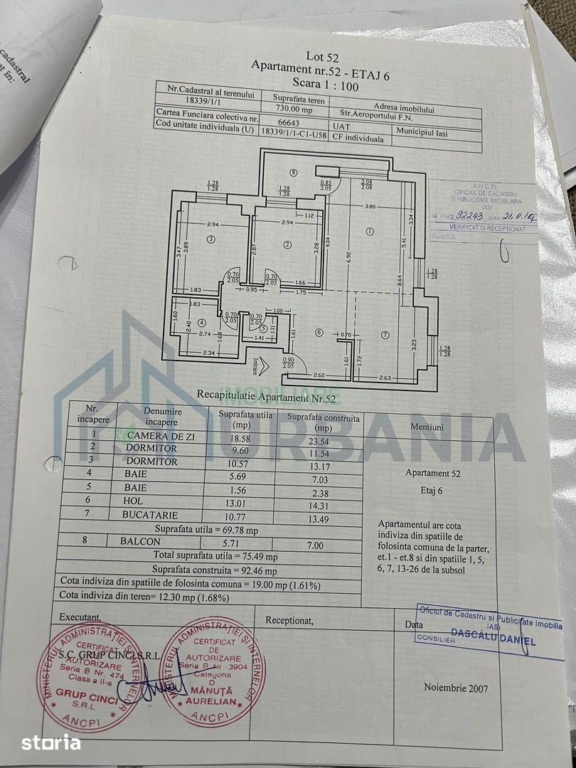 Apartament 3 camere, 2 băi, etaj 6, mobilat – Green Park, Tătărași - Poză 15