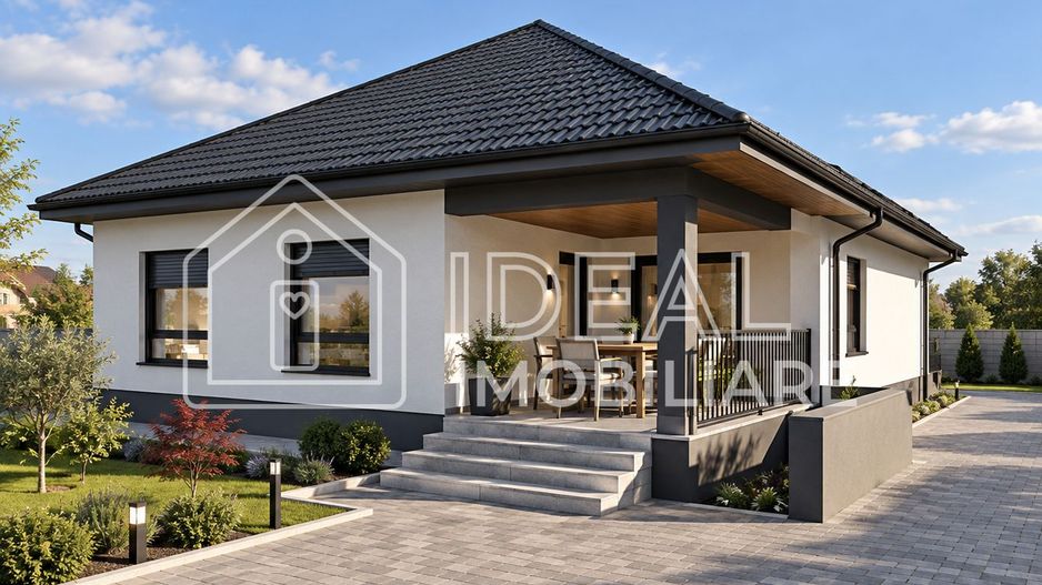 Casă individuală pe un nivel cu pivniță | 111 mp utili | Teren 430 mp | Cristian - Poză 1