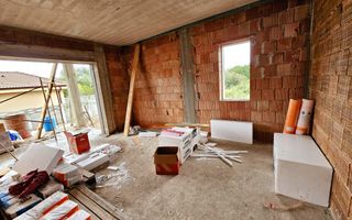 Casa nouă 123 mp utili, semifinisată, 535 mp teren, pod mansardabil - Poză 7