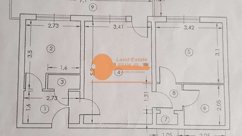 Apartament 2 camere | Piața Rahova | Etaj 6/10 - Schiță 8