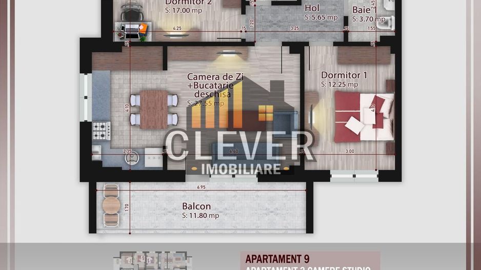 Theodor Pallady 3 Camere Metrou N. Teclu Direct Dezvoltator - Poză 3