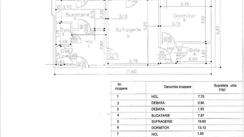 Apartament cu 2 camere de vanzare, zona Central - Poză 12