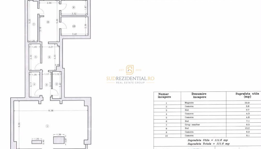 Spațiu comercial stradal de închiriat – Șoseaua Sălaj | 90 mp - Schiță 4