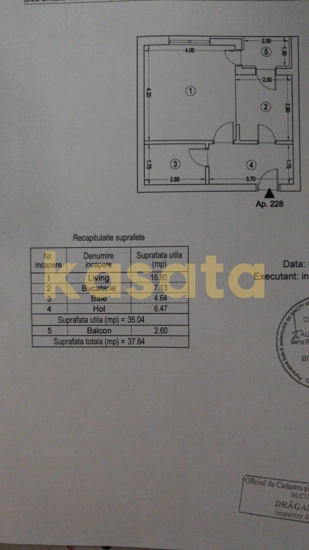 Studio de vanzare | 21 Residence | Metrou - Schiță 23