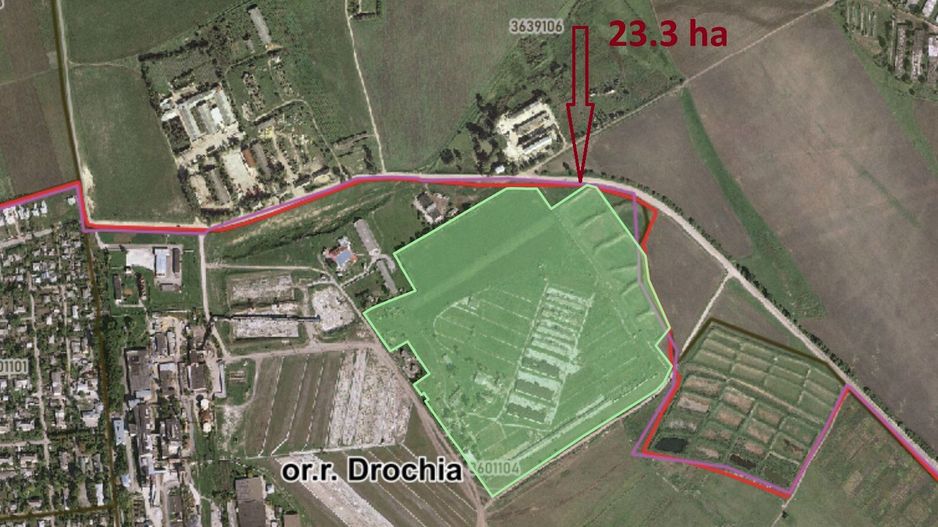 Teren de vânzare, 23,3 ha lângă Drochia – Fosta Fabrică Avicolă. - Poză 6