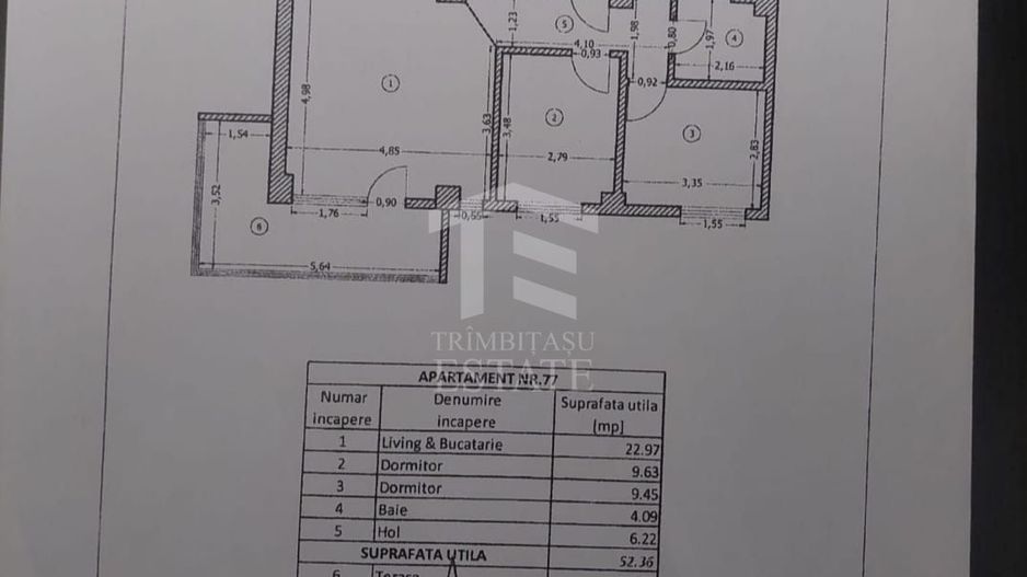 Apartamentul Cochet cu 3 cam. in Tineretului 24 !Mob/Utilat ! - Schiță 18