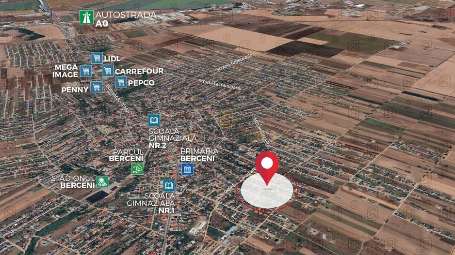 Oportunitate rezidentiala, Teren intravilan 594 mp, Comuna Berceni - Poză 4