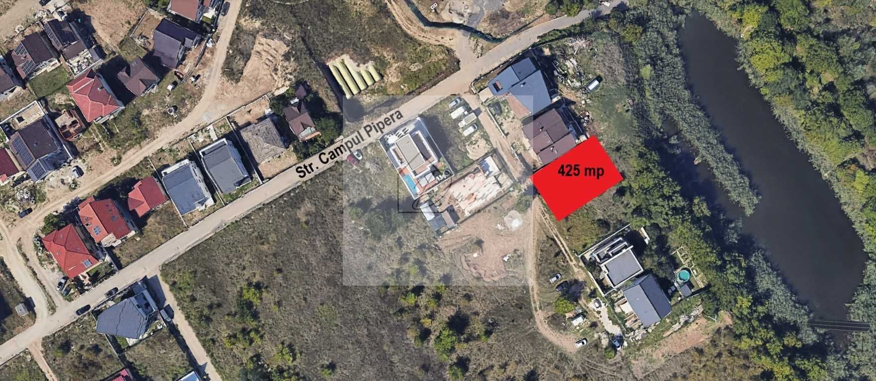 Teren Campul Pipera 425 mp plus 68 mp cota drum pentru constructie - Poză 1
