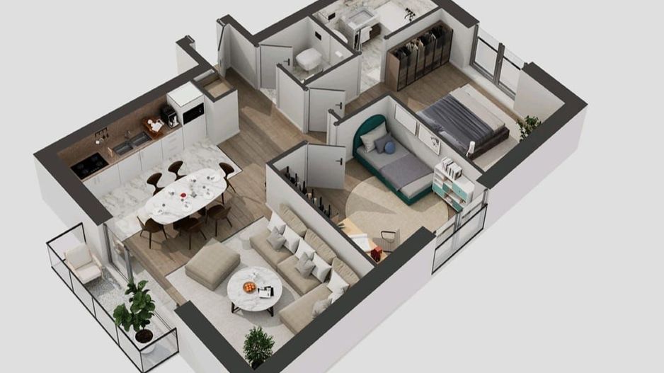 APARTAMENT 3 CAMERE I PROIECT ULTRALUX I BLOC BOUTIQUE  I ZONA BANEASA - Poză 5