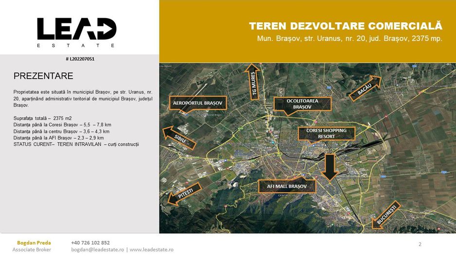 OPORTUNITATE INVESTIȚIE TEREN DEZVOLTARE COMERCIALĂ/RETAIL PARK - Poză 3