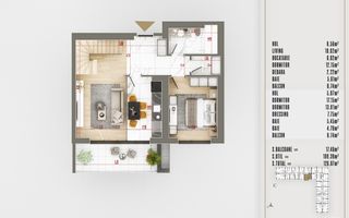 Duplex 3 camere cu Dressing Finisaje Premium Sector 3 - Poză 1