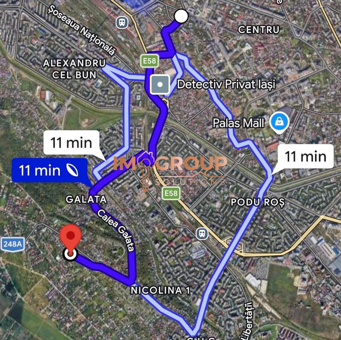 TEREN INTRAVILAN  1480mp + CASA - LA 2,7 KM DE PODU ROS - Poză 4