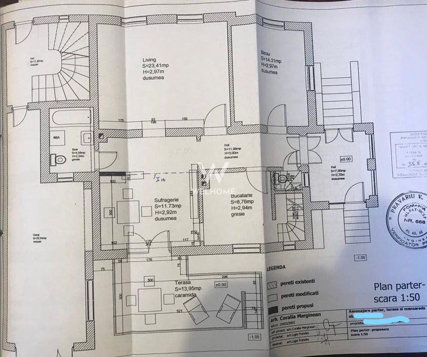 CASA  LA CHEIE  teren 1000 mp in  Sibiu - Schiță 11