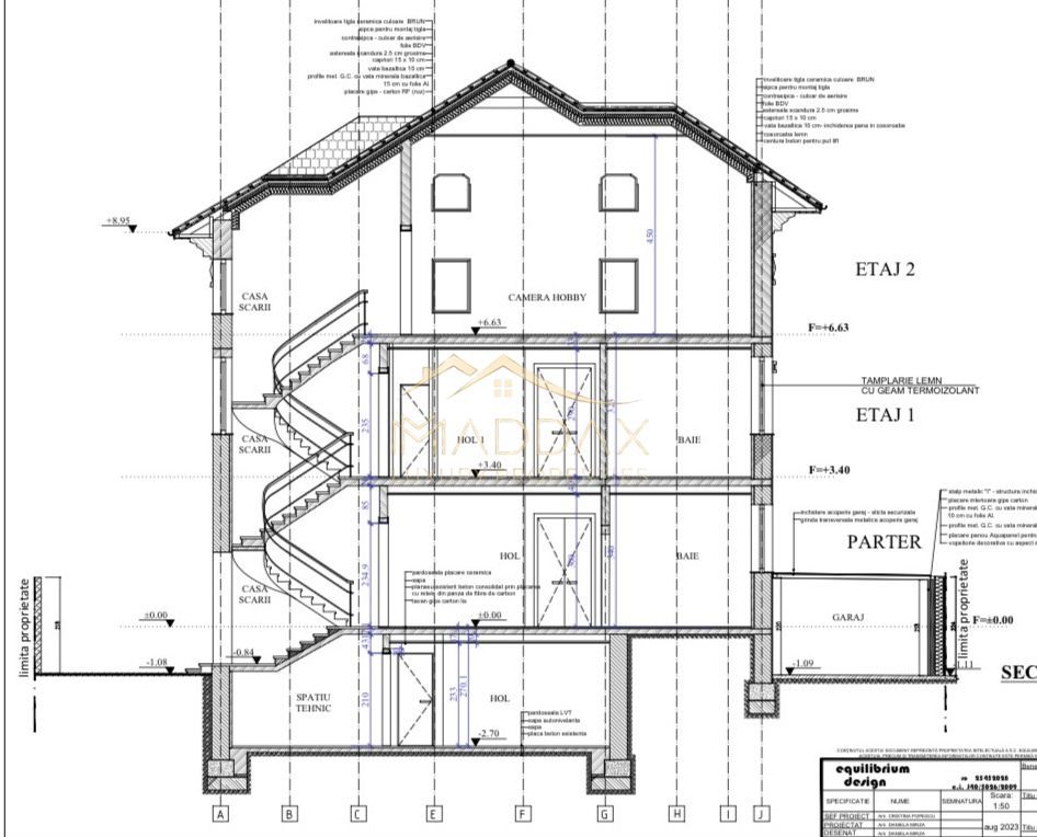 Vila cu 10 camere *540mp* // Zona Titulescu - Schiță 54