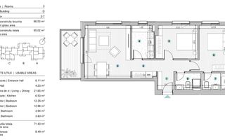 VANZARE APARTAMENT 3 CAMERE | STRAULESTI | 86MP | TERASA | COMPLEX NOU - Poză 17