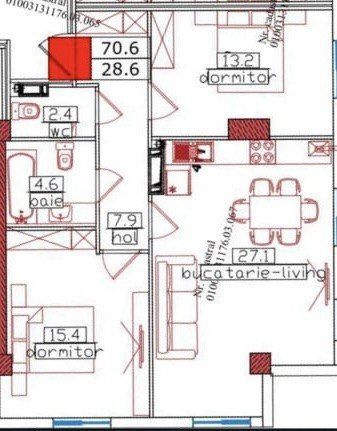 Vânzare, apratament, 2 camere, strada Bucovina, Ciocana - Poză 2
