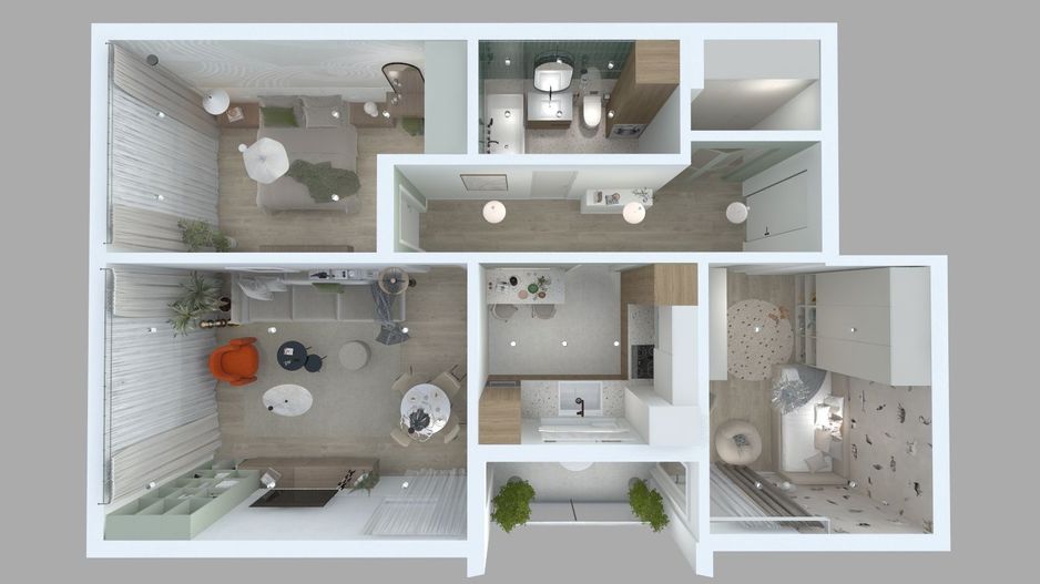 Apartament 3 camere, etaj 2, BLOC NOU - Sebes - Poză 7