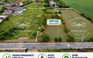 TEREN 600 mp, drum asfaltat, cu toate utilitățile, VASLUI-zona Moara Grecilor - Poză 1