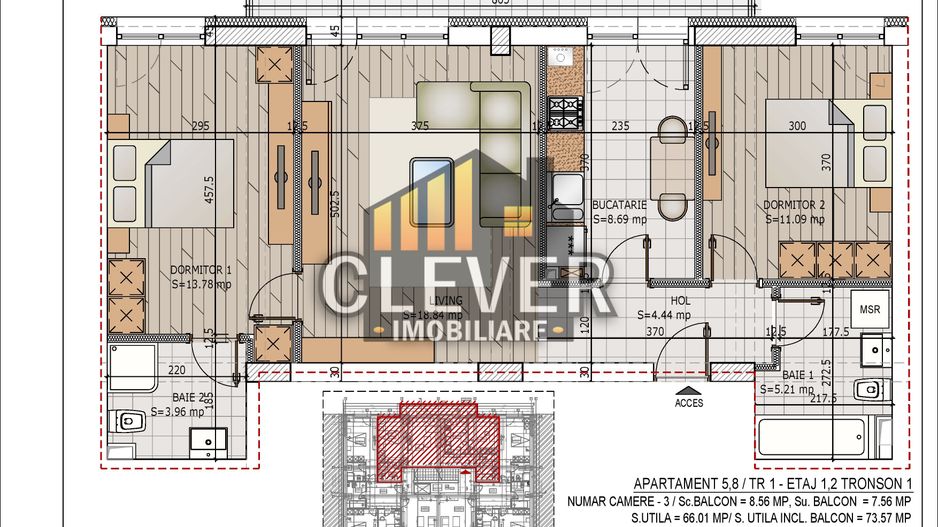 Direct Dezvoltator: 3 Camere, Compartimentare Ideală în Cartierul Verde - Poză 5