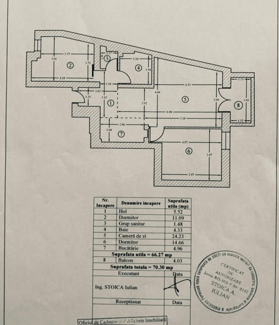 APARTAMENT 3 CAMERE | 10 MINUTE GRĂDINA ICOANEI | BLOC BOUTIQUE 2015 | - Schiță 13