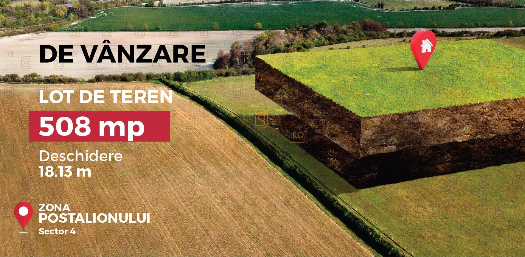 Teren de vanzare 592 mp, zona Grand Arena Mall – Postalionului, Sect.4 - Poză 1