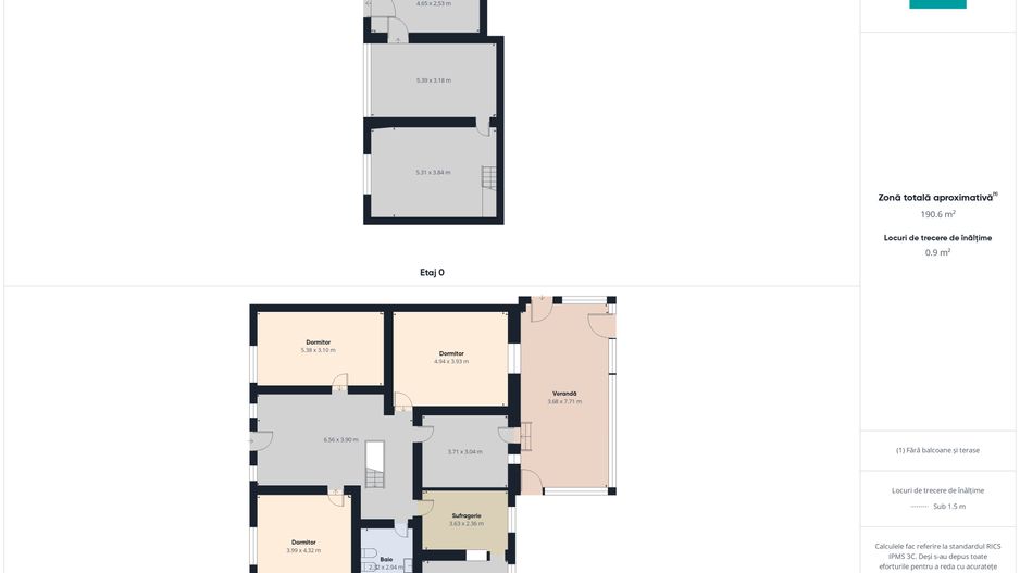 Casă retrasă Pișchia – 4 camere, teren 920 mp - Poză 6