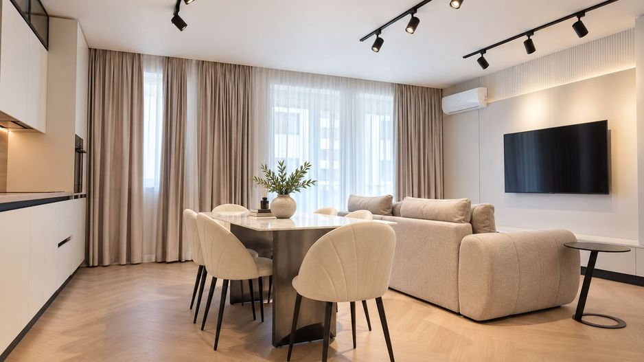 New Premium 3-Room Apartment for Rent | Iancu Nicolae I Pool - Poză 3