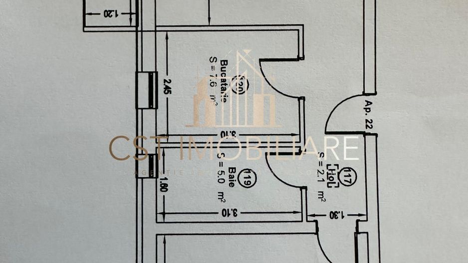 Apartament cu 2 camere / Posibilitate mansarda - Poză 7
