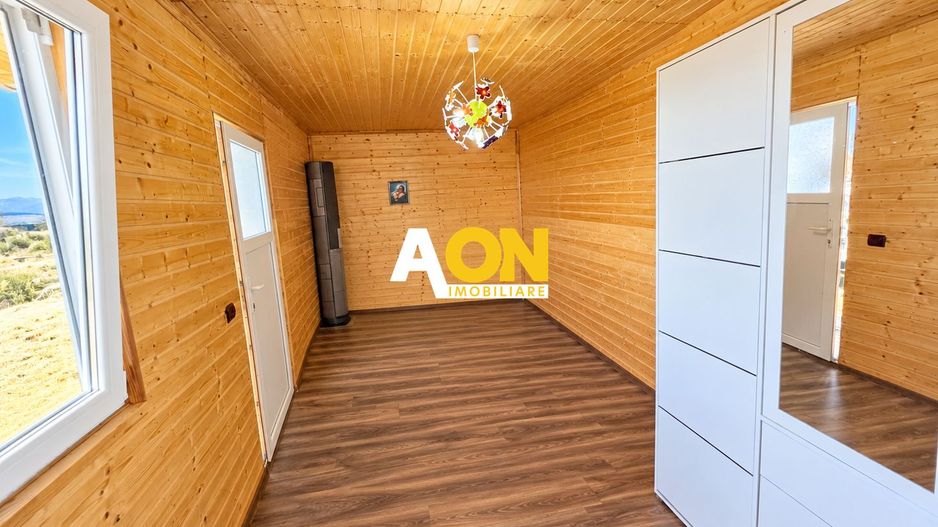 Cabană din lemn, 2 camere, panouri solare, teren 500 mp, Bărăbanț - Poză 13