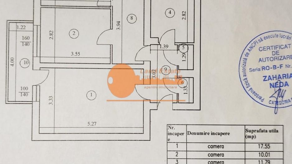 3 Camere Decomandat | 75 mp | Metrou Nicolae Grigorescu 100m - Schiță 9