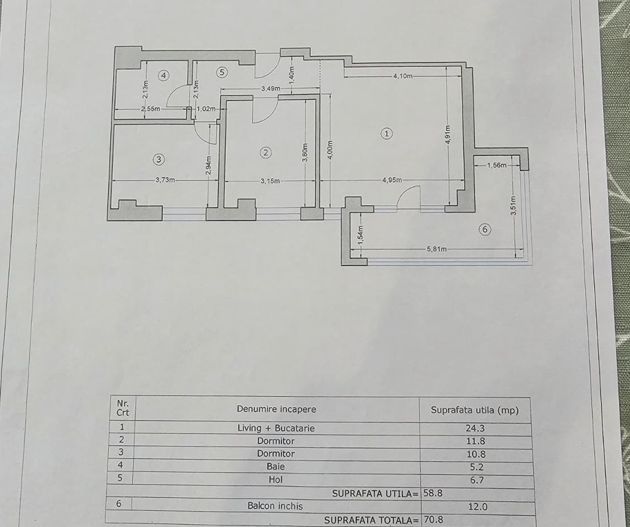 3 camere I 70,8 mp I balcon inchis I etaj 5/9 I Militari Residence - Poză 5