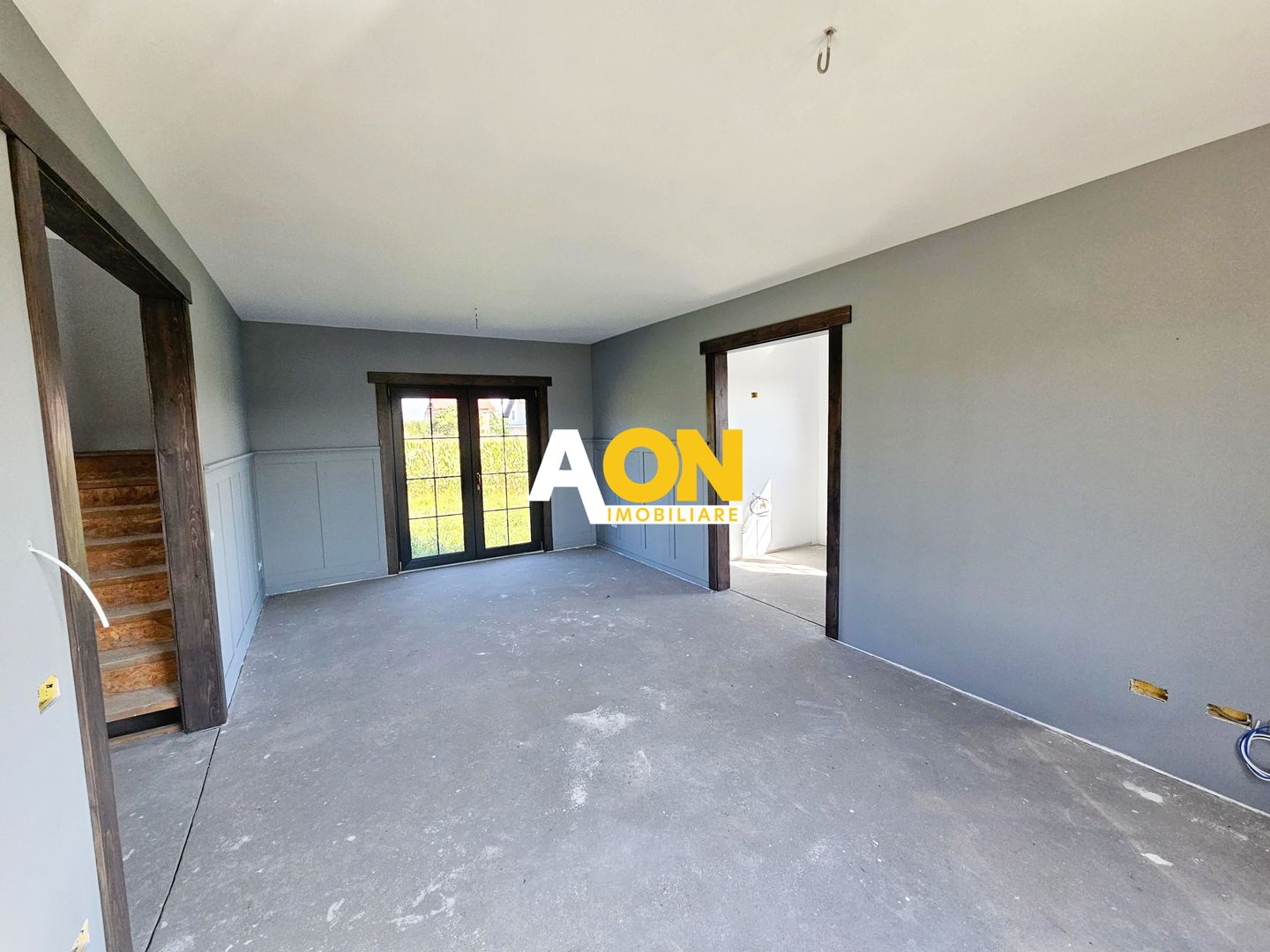 Casa semifinisata, eficienta energetic, 4 camere, 355 mp teren - Poză 5