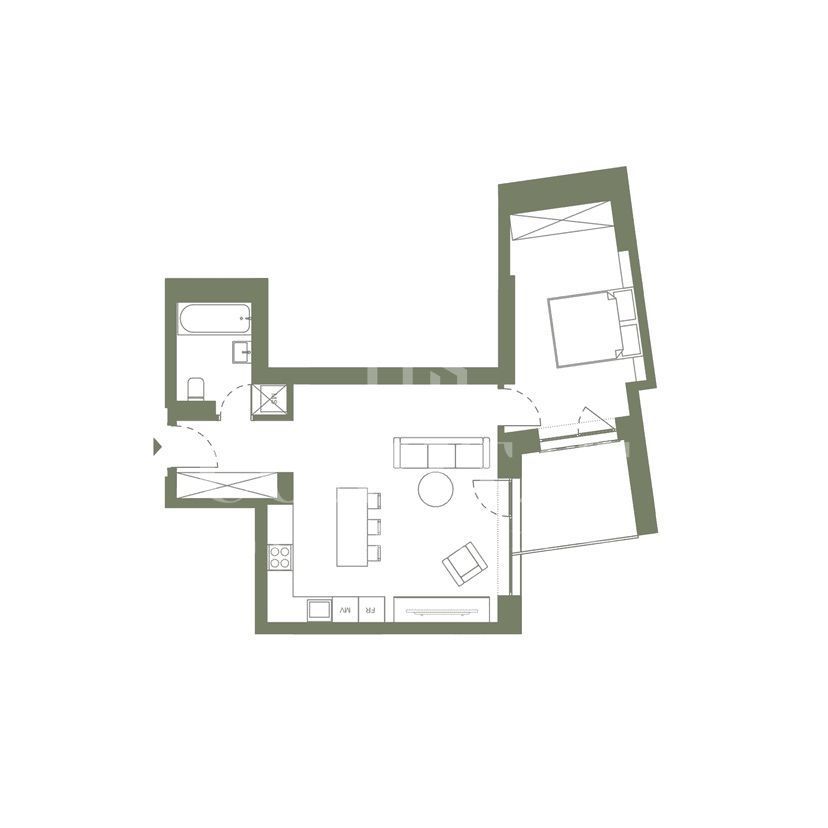 Apartament cu 2 camere de vanzare Iris - Poză 1