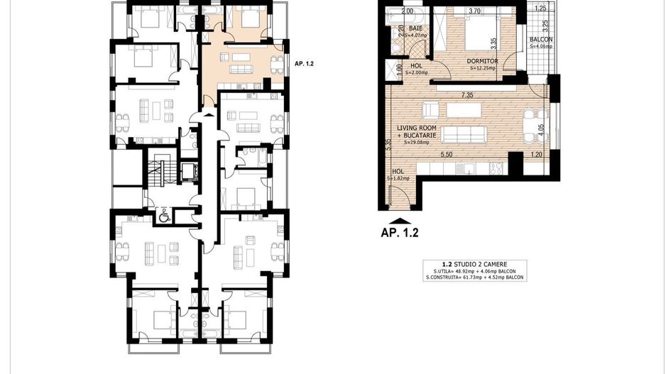 2 camere premium, încălzire în pardoseală, TVA inclus, Pallady - Poză 6