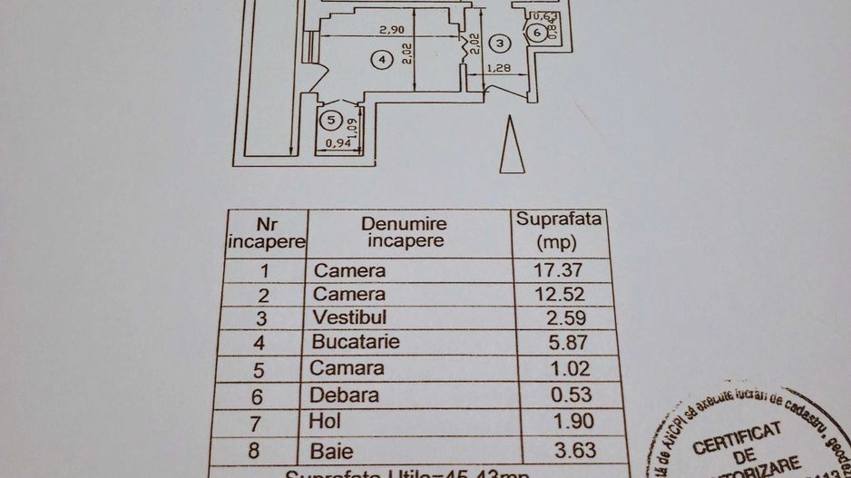 Apartament 2 camere. Cu Centrala proprie. Zona Dimitrie Cantemir. - Poză 5