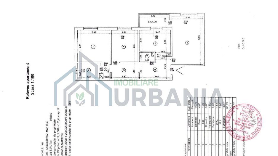 Apartament 3 camere decomandat, renovat, etaj 4, Str. Clopotari nr. 35, Nicolina 2, Iași - Poză 10