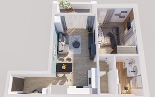 Apartament cu 2 camere in bloc nou, garaj, lift - Poză 7