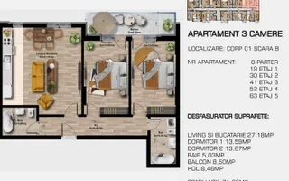 DIRECT DEZVOLTATOR |  Grand Berceni | Metrou Berceni | 2 camere tip studio - Poză 12