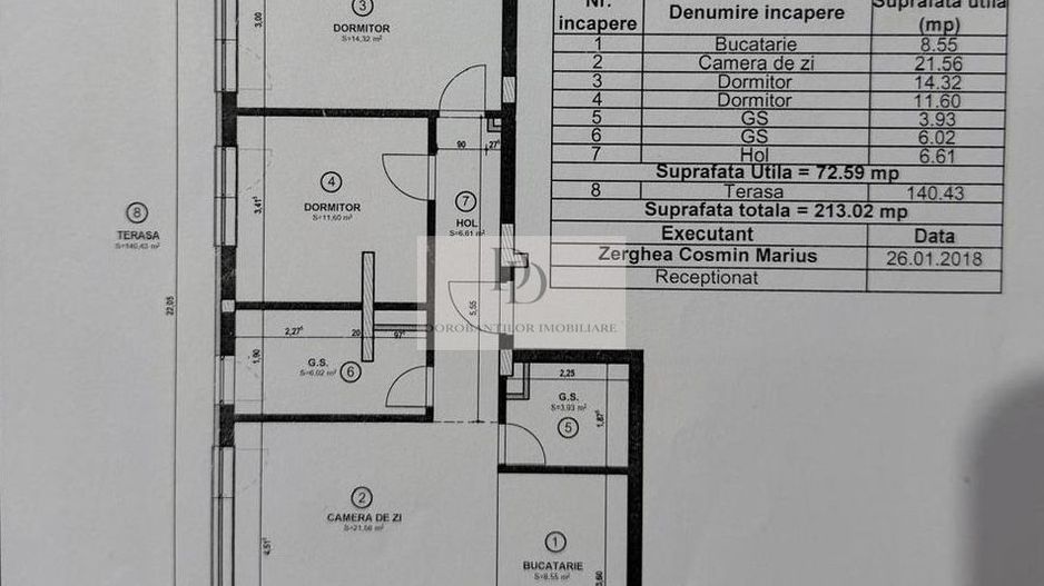 Penthouse Exclusivist 3 Camere | Terasă Spectaculoasă 140 mp | Iris - Schiță 11