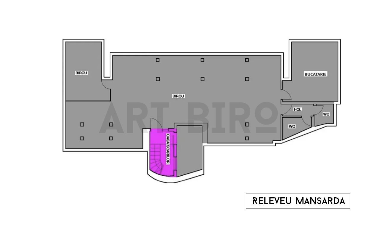 Zero comision, 160mp birou mobilat in imobil eclectic, Eminescu, 11' M - Schiță 14