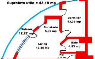 Inchiriere apartament 2 camere in Cartierulul Luceafarul, Oradea - Poză 13
