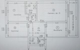 Apartament modern, 3 camere, 72mp zona Dacia - Poză 34