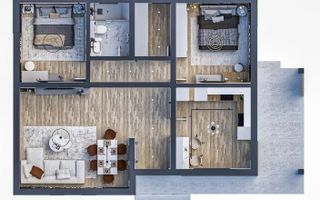 Casă parter în complex rezidențial ENKA Case Mediteraneene, Miroslava - Poză 3