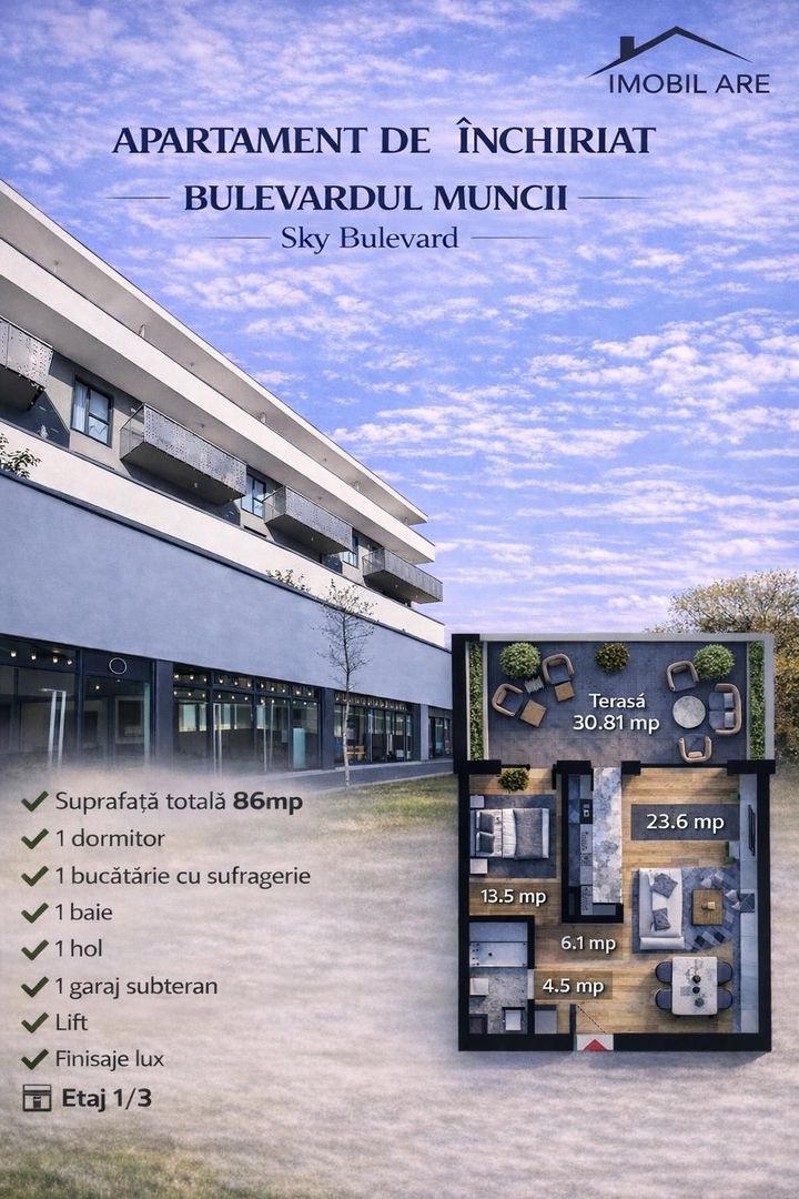 Apartament modern de închiriat - Poză 1