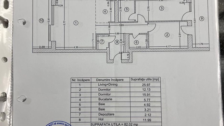 Apartament 3 Camere | Băneasa | LUX | Loc de parcare - Schiță 21