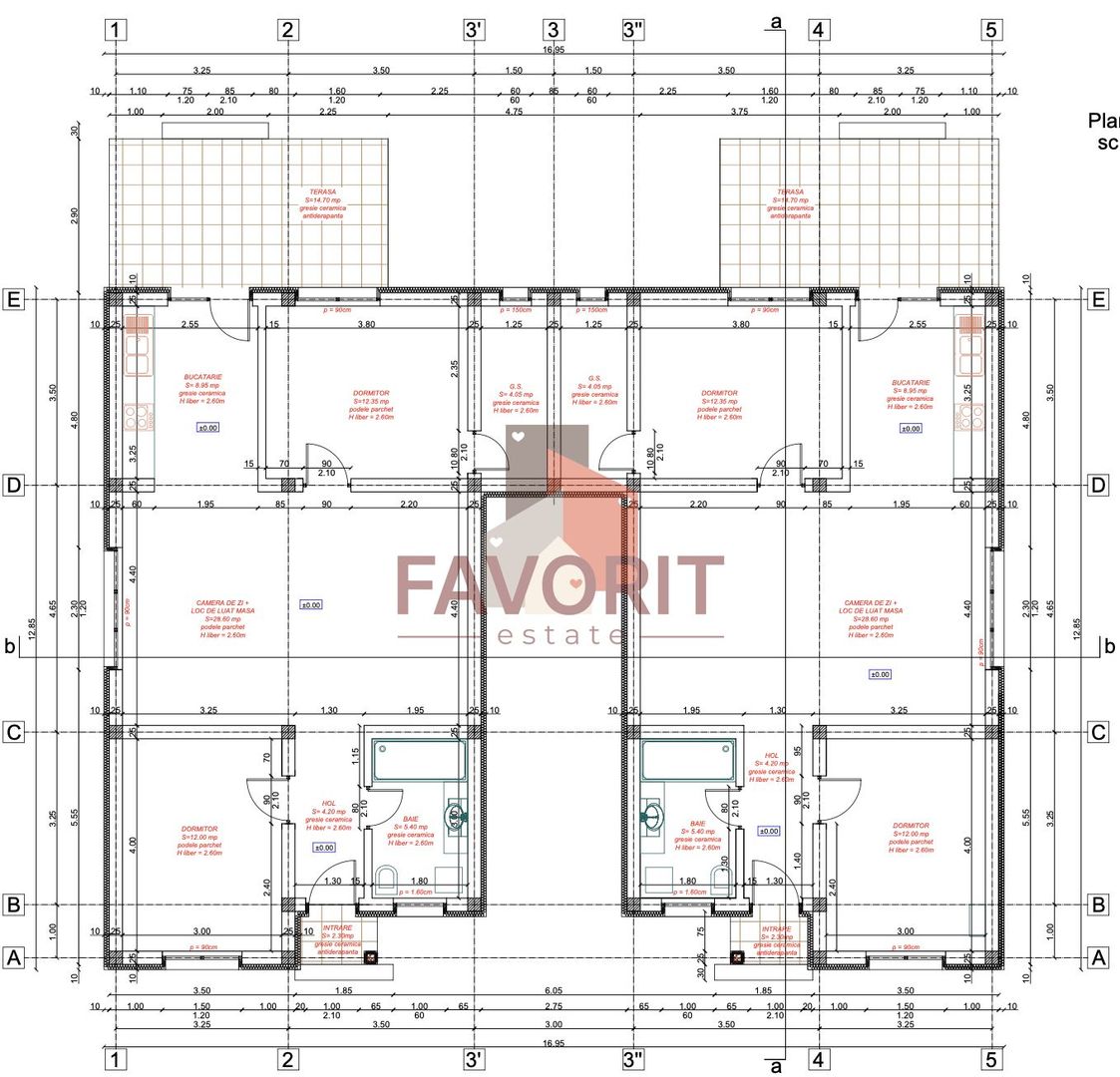 Duplex in Mosnita | Posibilitate de mansardare | Toate utilitatile - Schiță 9