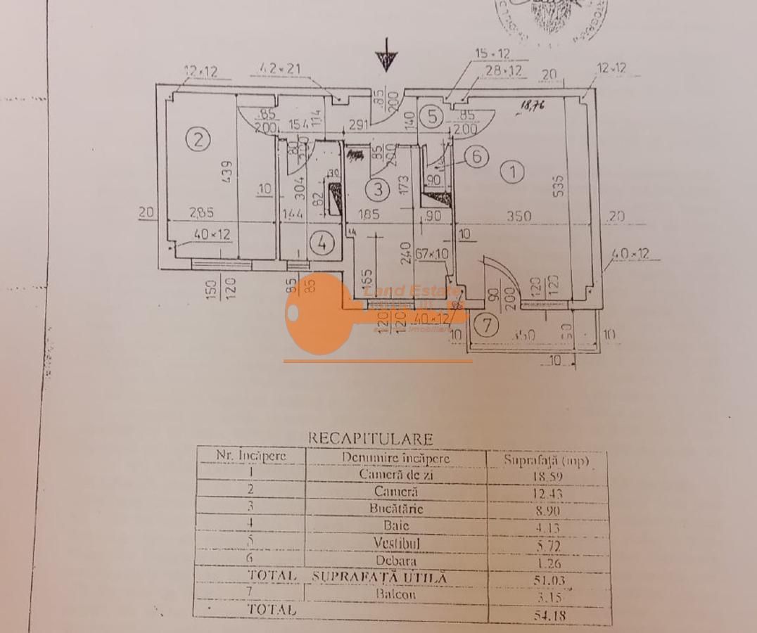 Apartament 2 camere | 4 minute Metrou Tineretului - Schiță 11