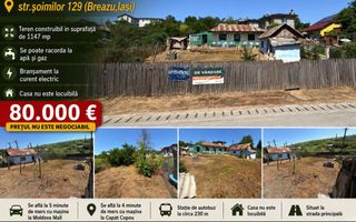 Teren construibil de 1147 mp, Str. Soimilor 129, Breazu, Iasi – Pret 75.000 EUR - Poză 1