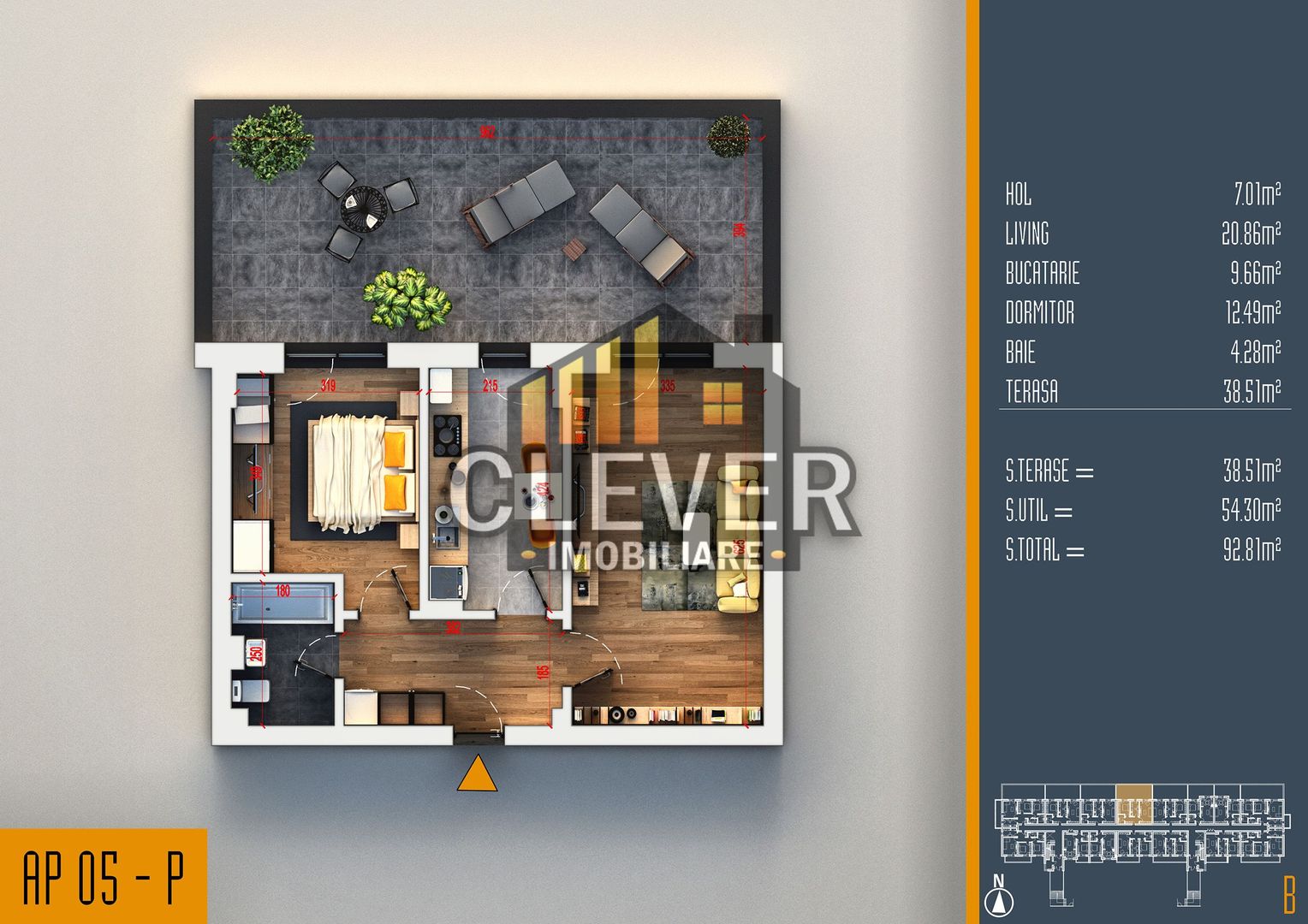 Apartament Superb 2 Camere cu Terasa Generoasa Titan Pallady - Poză 2